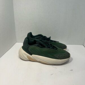 adidas Originals Ozelia Forest Green and Cream Sneakers